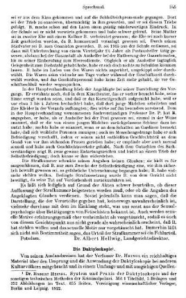 345-351, Die Daktyloskopie