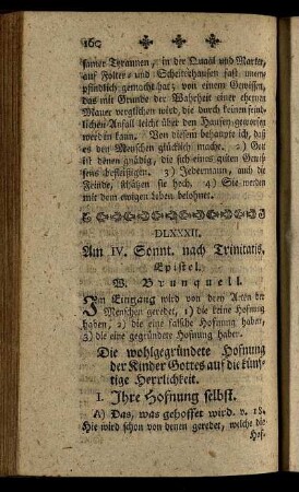DLXXXII. Am IV. Sonnt. nach Trinitatis. Epistel.