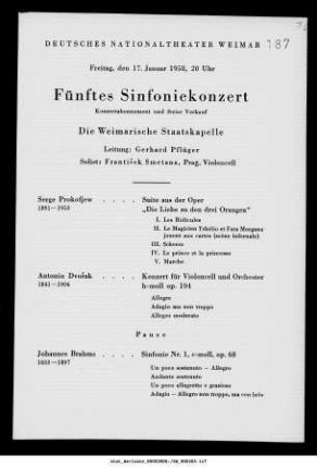 Fünftes Sinfoniekonzert