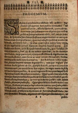 De Jvre Investiendi Statvs Imperii, Germanici Romani : = Von Reichs-Belehnungen
