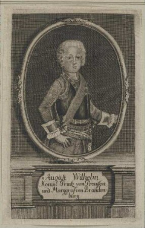 Bildnis des Prinzen August Wilhelm von Preussen