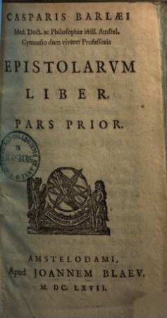 Epistolarum liber, 1