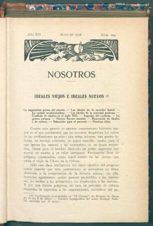 Ideales viejos e ideales nuevos