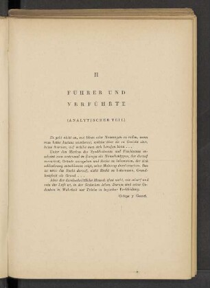 II Führer und Verführte (Analytischer Teil)