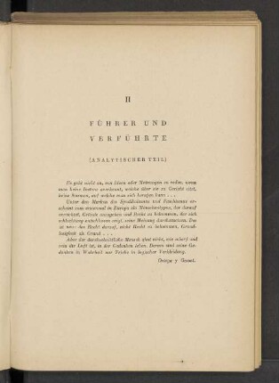 II Führer und Verführte (Analytischer Teil)