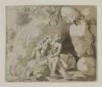 Aphrodite und Ares vor einer Felsgrotte