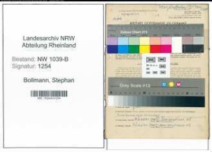 Entnazifizierung Stephan Bollmann , geb. 28.11.1900 (Polizist)