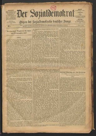 No. 1. 5. Januar 1889.