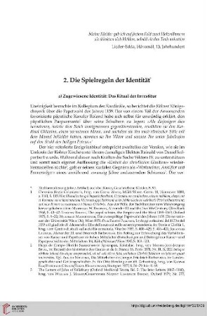 2. Die Spielregeln der Identität