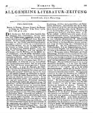 Maimon, S.: Streifereien im Gebiete der Philosophie. T. 1. Berlin: Vieweg 1793