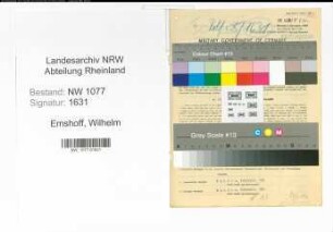 Entnazifizierung Wilhelm Emshoff , geb. 01.01.1915 (Polizist)