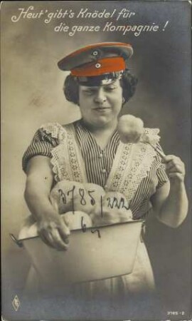 Heut' gibt's Knödel für die ganze Kompagnie!