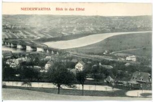 Niederwartha. Blick in das Elbtal