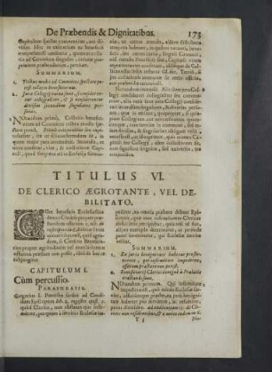 Titulus VI. - X.