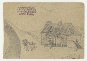 Feldpostkarte von George Grosz [und John Heartfield] an Raoul Hausmann. Berlin