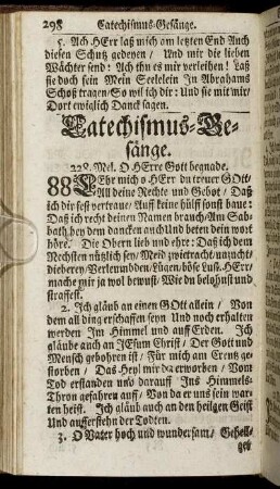 Catechismus-Gesänge. - Vom Abendmahl des Herrn.