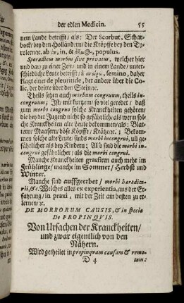 De Morborum Causis ... Von Ursachen der Kranckheiten/