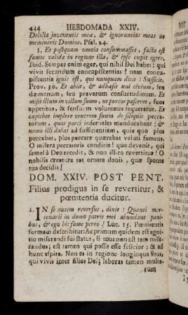 444-454, Hebdomada XXIV. Post Pentecosten.