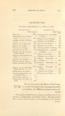 Chapter VIII [IX]. The Han, or Fifth Dynasty , *B.C. to A.D.220