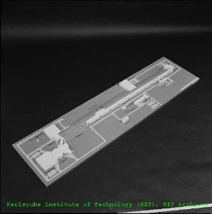 Modell der geplanten Spallations-Neutronenquelle (SNQ)