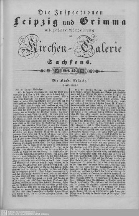 Die Stadt Leipzig, Taucha (Fortsetzung) : 12. Lieferung