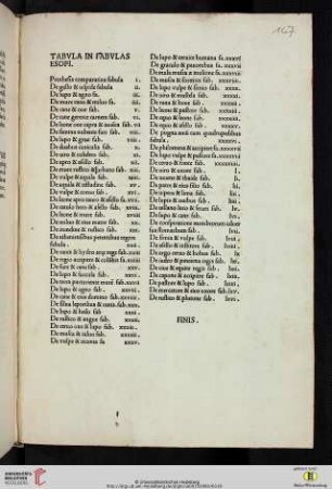 Tabula in Fabulas Esopi