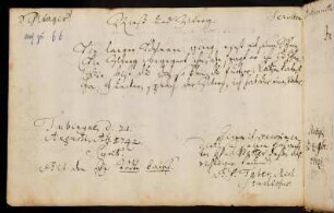 66v, Faber, Gottfried Friedrich. Tübingen, 21.08.1742 [aus Schorndorf; Medizinstudent in Tübingen]