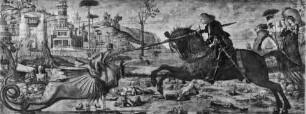 Bildausstattung — Georgslegende — Kampf des heiligen Georg mit dem Drachen