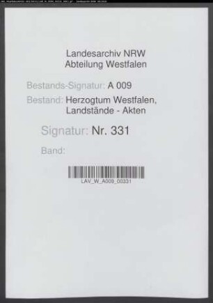 Landtagsprotokoll 1751