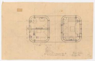Tankstellen der Reichskraftsprit GmbH, Berlin: Grundriss, Vorstudie zu Typ 4, Wärterhaus