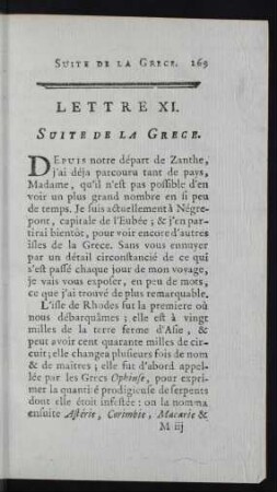Lettre XI. Suite De La Grece.