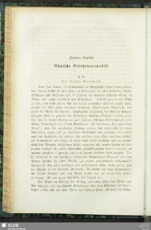 Zweites Capitel. Römische Gelehrtenrepublik