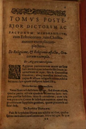 Sententiarvm Memorabilivm, Cvm Ethnicarvm, Tvm Christianarvm Ex probatissimis quibusq[ue] scriptoribus collectarum, & in locos communes digestarum, ... Tomvs ..., 2