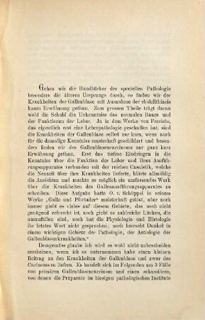Vier Fälle von Gallenblasen-Carcinom : Inaug.-Diss.