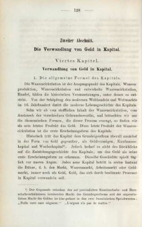 Zweiter Abschnitt. Die Verwandlung von Geld in Kapital.
