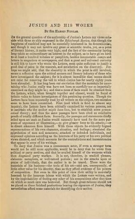 Junius: Including letters by the same writer under other signatures; to which are added his confidential correspondence with Mr. Wilkes, and his private letters to H. S. Woodfall, 2