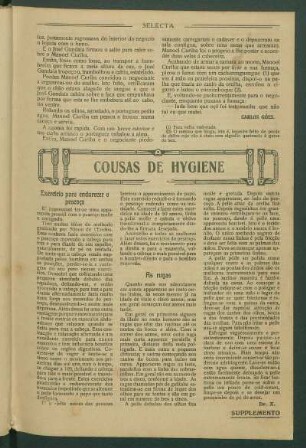 Cousas de hygiene
