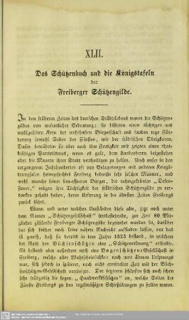 Das Schützenbuch und die Königstafeln der Freiberger Schützengilde