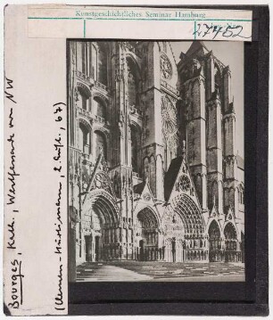 Bourges: Kathedrale Saint-Etienne, Westfassade von Nordwesten