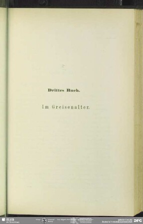 Drittes Buch. Im Greisenalter