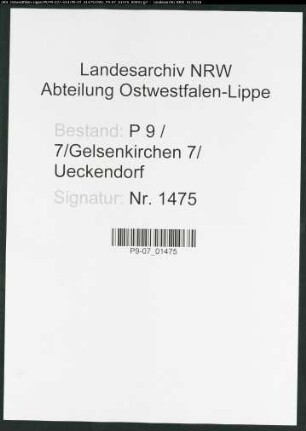 Sterberegister Standesamt Gelsenkirchen 7 Ueckendorf