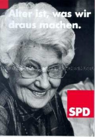 Propagandaschrift der SPD zur Altersfürsorge