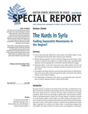 The Kurds in Syria : fueling separatist movements in the region?