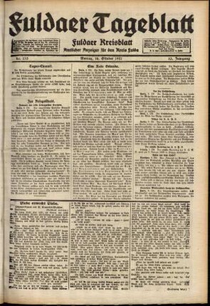 Ausgabe vom Montag, den 10. Oktober 1921.