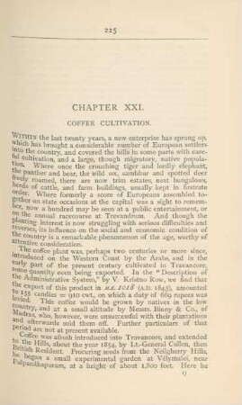 Chapter XXI. Coffee cultivation
