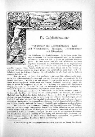 IV. Geschäftshäuser