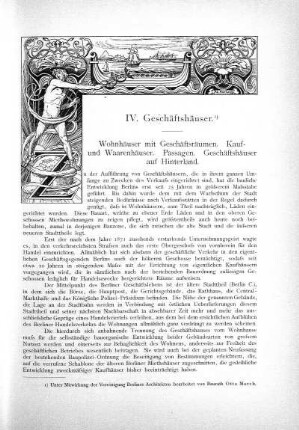 IV. Geschäftshäuser