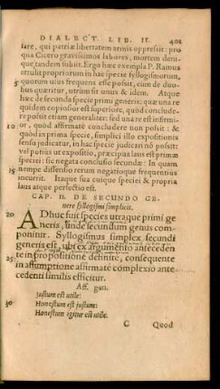 Cap. 11. De Secundo Genere syllogismi simplicis.