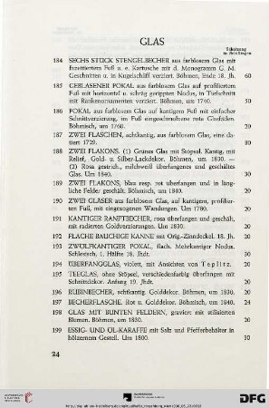 Glas (Nr. 184-203)