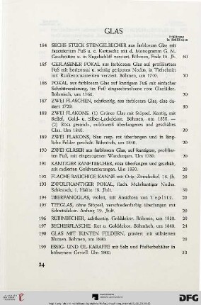Glas (Nr. 184-203)